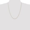 Black Bow Jewelry 0.8mm, 14k Yellow Gold, Baby Rope Chain Necklace - image 2 of 4