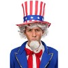HalloweenCostumes.com One Size Fits Most Men  Men's Patriotic  Wig and Beard Kit, White/Gray - 2 of 3