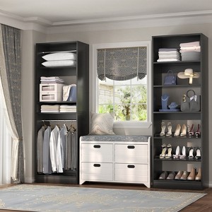 Besiost Closet System with Shoe Racks & Hanging Rods - 1 of 4