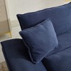 Akoasm Comfortable Velvet Double Sofa Bed with Pillows for Bedroom & Living Room-Blue - 4 of 4