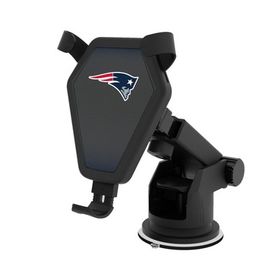 Keyscaper New England Patriots Linen 10-Watt Wireless Car Charger