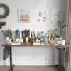 Fontoi Desks, Spacious Work Surface Table, Standing Desk with Adjustable Height, Home Office Desk with Splice Board, Brown, 24"*55"*27" - 2 of 4