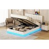 NicBex Full/Queen Lift Up Storage Bed,Upholstered Platform Bed with Hydraulic Storage System and Fleece Headboard,No Box Spring Needed,Easy Assembly - 2 of 4
