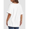 Oversized Tops for Women Summer T Shirts Workout Tees Short Sleeve Blouses Casual Tunic Tops - 3 of 4