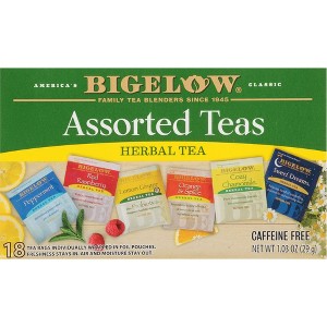 Bigelow, Assorted Herbal Caffeine Free Tea Bags, 18 Count (Pack of 2) - 1 of 4