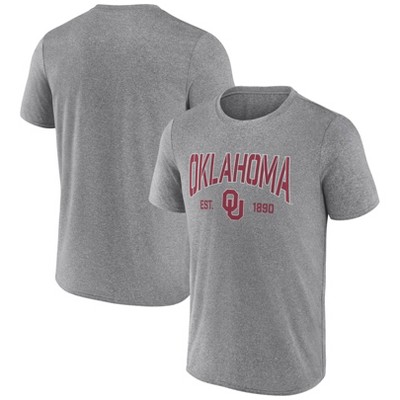 NCAA Oklahoma Sooners Men's Heather Poly T-Shirt