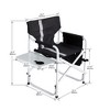 ALEXOUN Outdoor Camping Folding Chairs with Side Table Storage Bag,Cup Holder,for indoor,Outdoor,Camping,Fishing,Supports 400 lbs, - 3 of 4