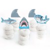 Big Dot of Happiness Shark Zone - Dessert Cupcake Toppers - Jawsome Party or Birthday Party Clear Treat Picks - Set of 24 - 2 of 4
