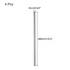 Unique Bargains Smooth Cocktail Coffee Juice Reusable Metal Straw 4 Pcs - 2 of 3