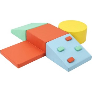 Soft Climbing Indoor Set, Foam Climbing Blocks for Toddlers and Preschoolers - Climbing, Crawling and Sliding Activity Play Set - 1 of 4