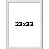 PosterPalooza | Photo Size Sculpted White Picture Frame - UV Acrylic, Foam Board Backing, Hanging Hardware - 2 of 4