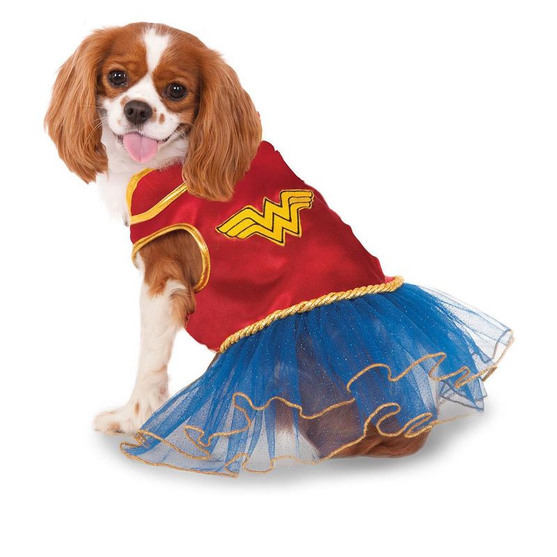 DC Comics Wonder Woman Tutu Dress Pet Costume, Medium, 1 of 2