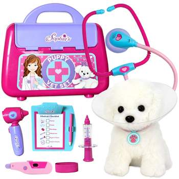 Sophia’s Puppy Dog and Pet Vet Set for 18" Dolls, Pink