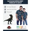 Jurassic World Jurassic Park T-Rex Hawaiian Button Down Dress Shirt Toddler to Adult - image 3 of 4