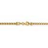 Black Bow Jewelry 2.45mm 14k Yellow Gold Diamond Cut Open Franco Chain Necklace - 4 of 4