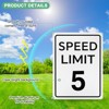 Unique Bargains Aluminum Weather Resistant Waterproof Rust Free Traffic Sign 1 Pc - 2 of 4