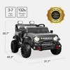 Best Choice Products Kids 24V 2-Seater Electric Ride-On Car Truck w/ Parent Control, Bluetooth, LED Lights - 2 of 4