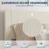 Twin Bed Frame Upholstered Platform Bed with Fabric Headboard, Non-Slip and Noise-Free - 3 of 4