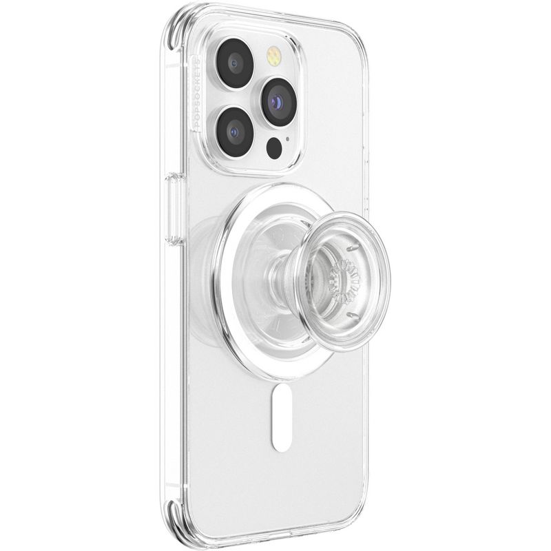 PopSockets Magnetic Phone Grip&#160;with&#160;MagSafe,&#160;Magnetic&#160;Adapter Ring&#160;Included - Clear, 3 of 9
