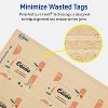 Avery Printable Square Tags with Sure Feed Technology, 2" x 2", Kraft Brown Cardstock, Print-to-the-Edge, Laser/Inkjet, 120 Total - 4 of 4