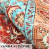 Vintage Area Rug - Rug for Living Room, Washable Rug, Non Slip Stain-Resistant Carpet, Low Pile Soft Vintage Design, Perfect for Bedroom & Dining Room - 3 of 4