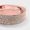 50ct Rose Gold Metallic Dinner Plates - Spritz™ - 3 of 3