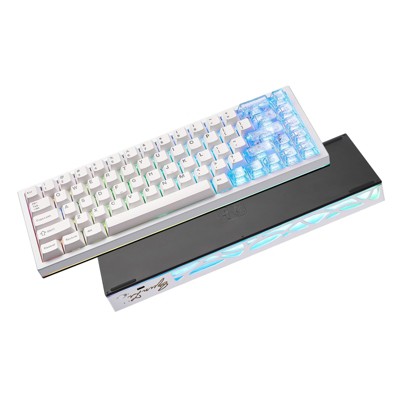 MaseiKar AL65 Wireless Mechanical Keyboard,Support QMK/VIA Software Gasket Structure,60% Hot Swappable with RGB Backlit BT/2.4G/USB-C