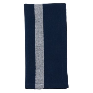 Saro Lifestyle Banded Design Cotton Table Napkins (Set of 4) - 1 of 4