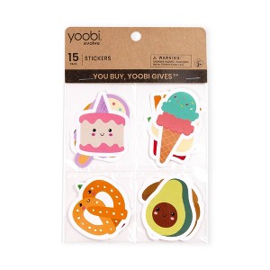 Yoobi Evolve 15pk Food Stickers - 1 of 4