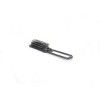 Bass Brushes The Travel Brush Style & Detangle Hair Brush Professional Grade Nylon Pins High Polish Acrylic Handle Fold Up Design with Mirror Black - 3 of 4
