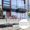 Outsunny Garden Decorative Fence Panel, 4 Pack, 44 x 36-Inch, Linear Length 12 Feet, Steel Border Folding Fence for Garden Landscaping - 2 of 4