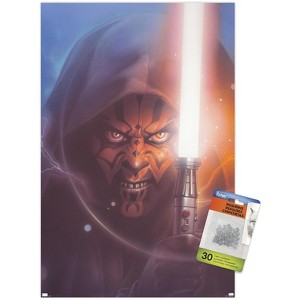 Trends International Star Wars: The Phantom Menace - Darth Maul Lightsaber Unframed Wall Poster Prints - 1 of 4