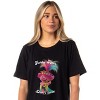 Dreamworks Trolls Women's Poppy Funky Hair Don't Care Nightgown Sleep Pajama Black - 3 of 4