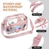 Generic Women's Concert Clear Messenger Bag Small Transparent Stadium Shoulder Purse,Pink - 4 of 4