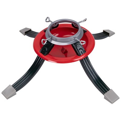 22" Red and Green Steel Christmas Tree Stand