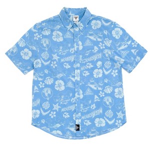 Monster Jam Grave Digger El Toro Loco Megalodon Truck Matching Family Hawaiian Button Down Shirt - 1 of 4