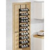 Scaffalatura per porta in metallo a 10 ripiani, da appendere, con cestello regolabile, organizer da porta, organizer da appendere per bagno, cucina - 3 of 4