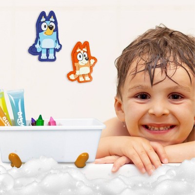 Bluey Bath Creations 9-Piece Set with Washable Paints and Crayons