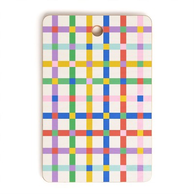 Emanuela Carratoni Checkered Crossings Cutting Board - Rectangle