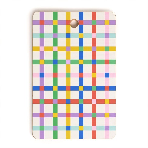 Emanuela Carratoni Checkered Crossings Cutting Board - Rectangle - image 1 of 3