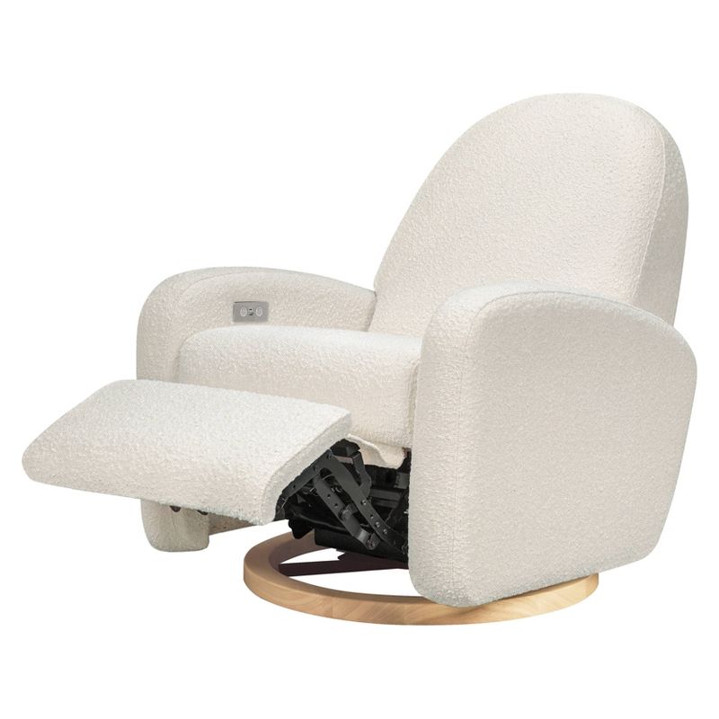 Babyletto Nami Electronic Recliner and Swivel Glider with USB Port and Light Wood Base, 3 of 15