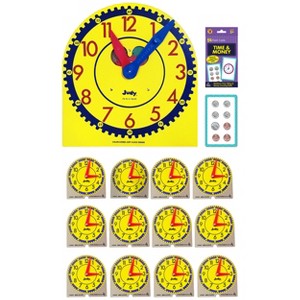 Carson Dellosa Education Judy Clock Learning Center Clock Set, Grade K-3 (1 clock, 12 mini clocks, 54 flash cards) - 1 of 4