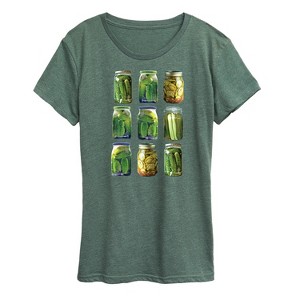 Women's - Instant Message - Any Jar, Fill With Pickles Short Sleeve Graphic T-Shirt - 1 of 4