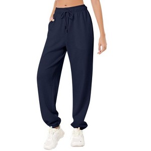 Coolmee Women's Sweatpants Casual Drawstring Sweat Pants Workout Athletic Joggers with Pockets - 1 of 4
