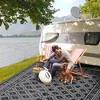 WhizMax Outdoor Rug Waterproof Reversible Mat Patio Area Rug Outside Indoor Outdoor Area Rug Camping RV Plastic Straw Rug Moroccan Rug for Backyard - 4 of 4