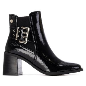 XTI Women's Heeled Patent Leather Chelsea Booties  144315 - 1 of 4