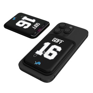 Keyscaper NFL Detroit Lions Players Game Tactic Black Magnetic Credit Card Wallet - 1 of 3