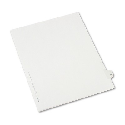 Avery Allstate-Style Legal Exhibit Side Tab Divider Title: 29 Letter White 25/Pack 82227