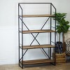VIP Wood 59 in. Brown 4-Level Wall Shelf with Rear Reinforcement - 2 of 3