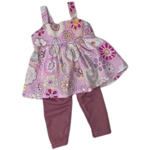 Doll Clothes Superstore Handmade Colorful Flower Jumper with Tights for 18 Inch Girl Dolls - 1 of 4